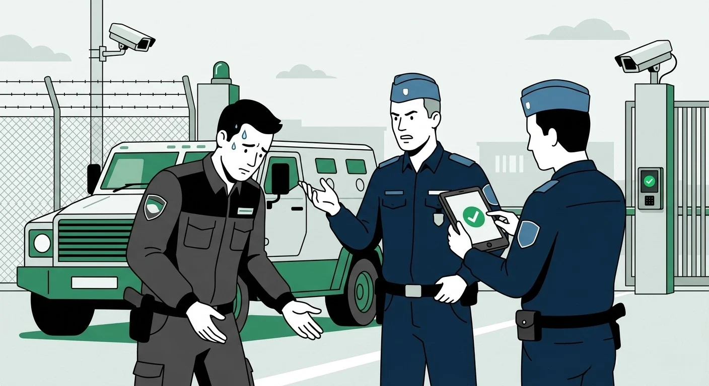Szolgálat kezdés őrjárat ellenőrző rendszer nélkül, telefonos bejelentkezéssel