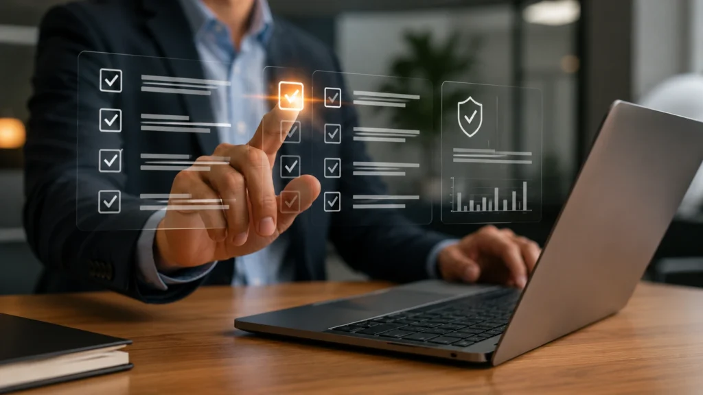 Digitális őrjárat ellenőrzés dokumentálása ellenőrzőlistával